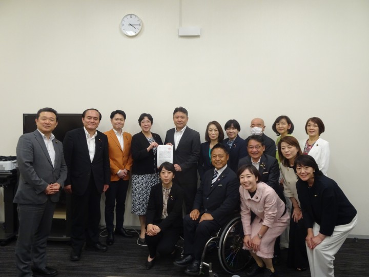 2026年6月4日 連合より重点政策の要請を受けた様子