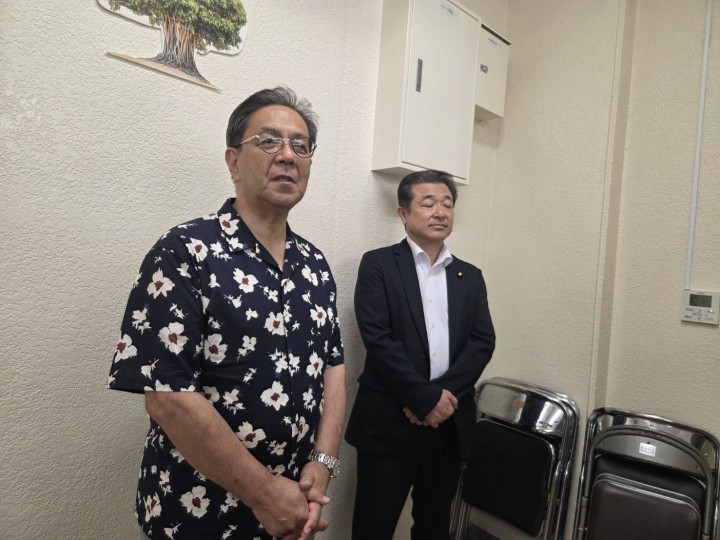 2026年8月23日 水岡代表が玉城デニー知事の支援事務所を訪問