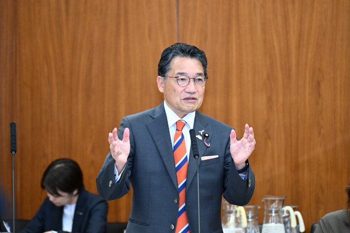 参院災害特別委員会で質問する熊谷裕人議員(2026年5月29日)