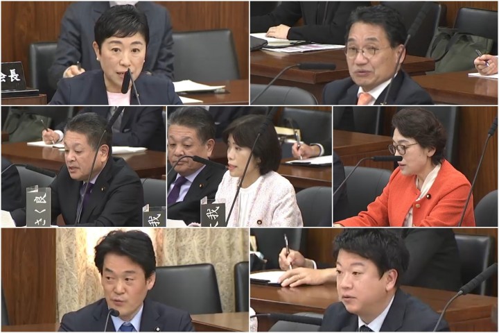 辻元清美 熊谷裕人 小沢雅仁 打越さく良 高木真理 小西洋之 石川大我
