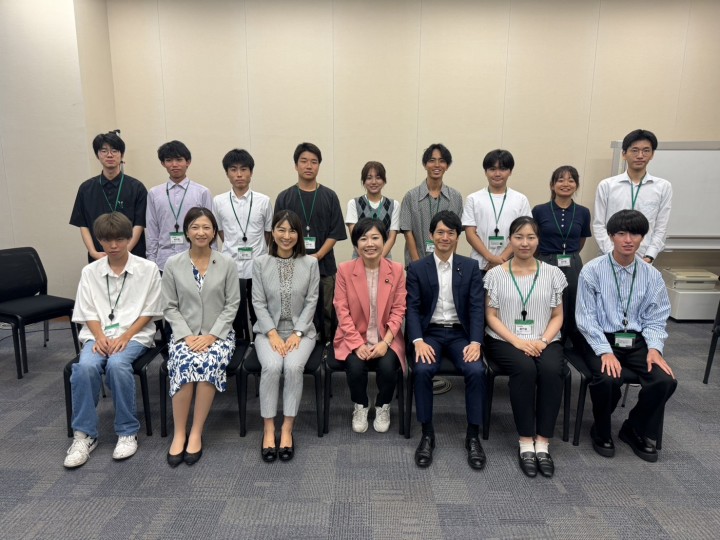 学生団体Mielka(ミエルカ)との意見交換会 馬場雄基 酒井なつみ 塩村あやか 村田享子