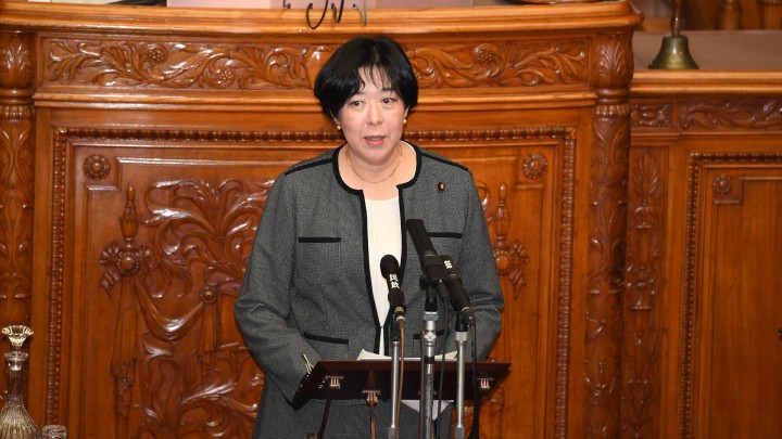 田名部匡代 参院本会議