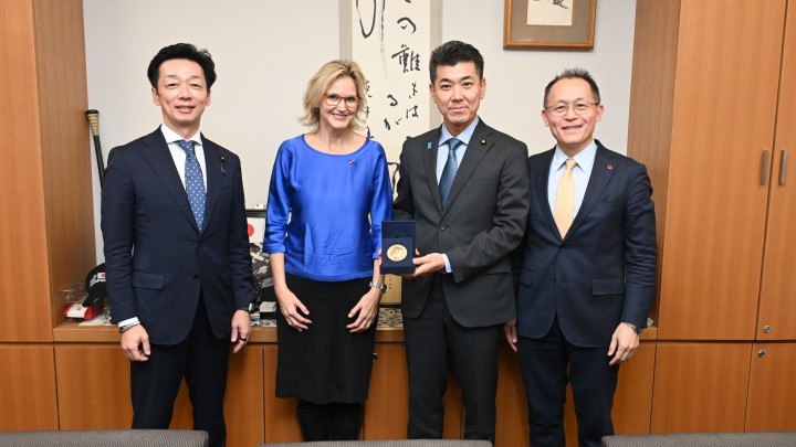 泉健太 源馬謙太郎 メリッサ・パークICAN(核兵器廃絶国際キャンペーン)事務局長
