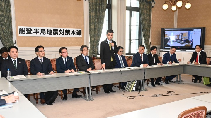 泉健太 能登半島地震対策本部