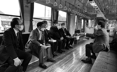 2023.2.24 地域公共交通課題検討WTがひたちなか海浜鉄道を視察