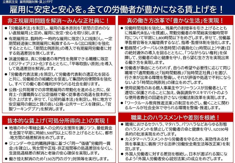 立憲民主党雇用問題対策・賃上げPT「雇用に安定と安心を。全ての労働者が豊かになる賃上げを!」.jpg