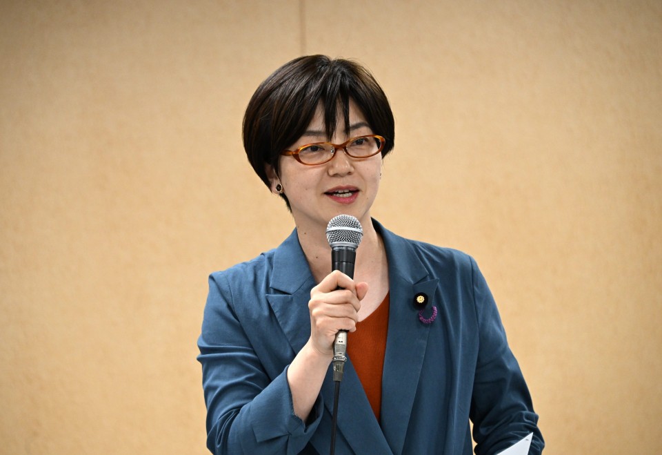 司会を務めた石垣のりこ参院議員