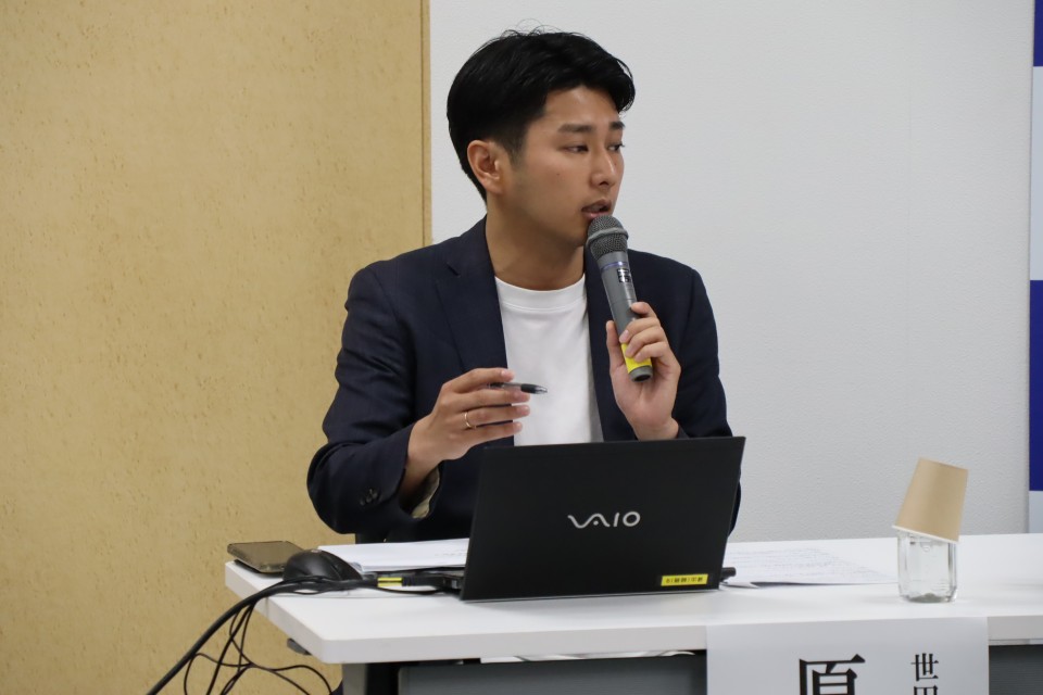 青年局全国大会で司会をつとめた原田竜馬世田谷区議 青年局全国大会で司会をつとめた原田竜馬世田谷区議