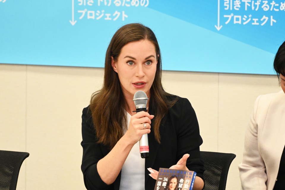 山内佳菜子青年局長、サンナ・マリン元フィンランド首相と若者の政治参加を議論