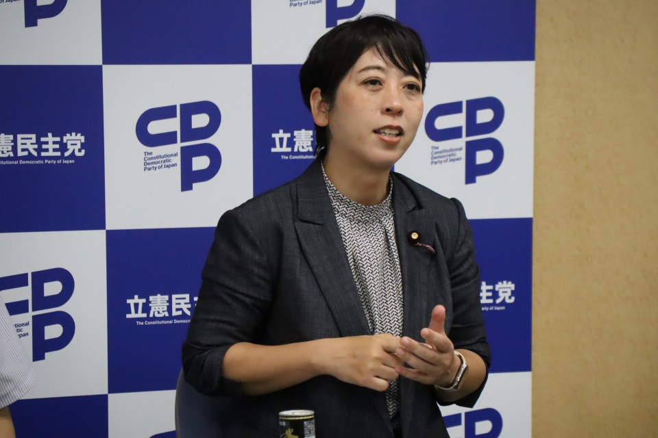 20260909 NPO法人Mielka(ミエルカ)と党青年局の意見交換で話す山内佳菜子参院議員