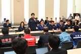 20260806３党合同熊本地震災害対策本部政府ヒアリングであいさつする田名部匡代幹事長