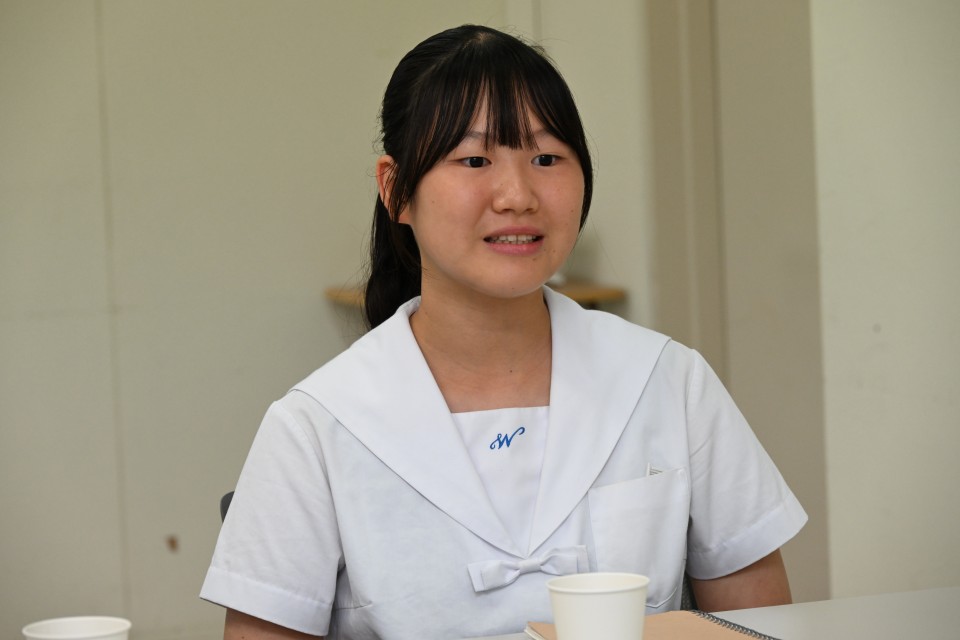 大原悠佳(おおはら・ゆうか)さん/長崎西高校2年/第27代高校生平和大使/長崎市出身 大原さん.JPG
