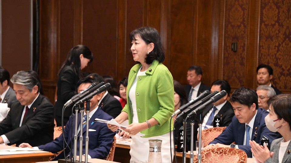 牧山ひろえ 参院予算委員会