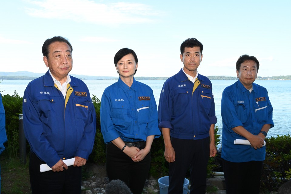 野田佳彦 枝野幸男 泉健太 吉田はるみ 七尾市 能登視察