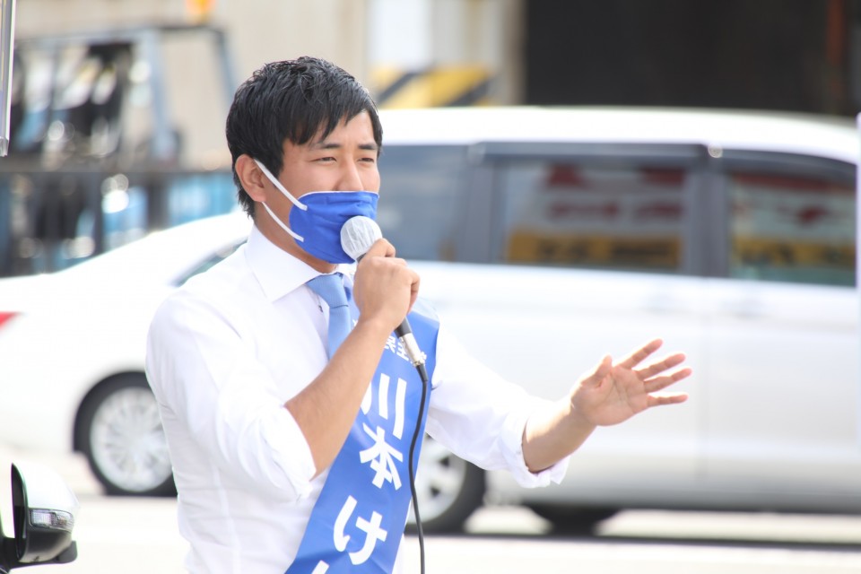 中鶉7交差点付近での街頭演説 20211024_115938_rez.JPG