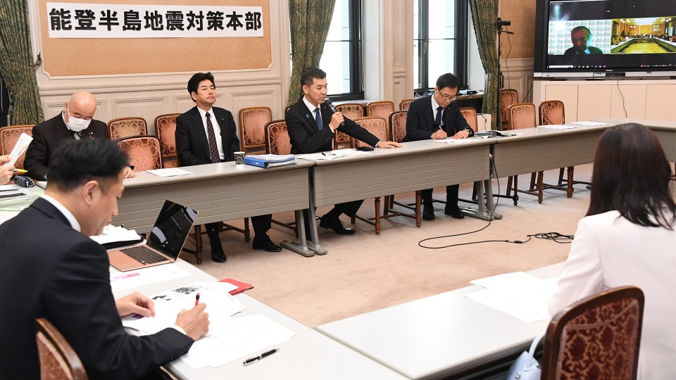 泉健太 鬼木誠 小山展弘 山井和則 能登半島地震対策本部
