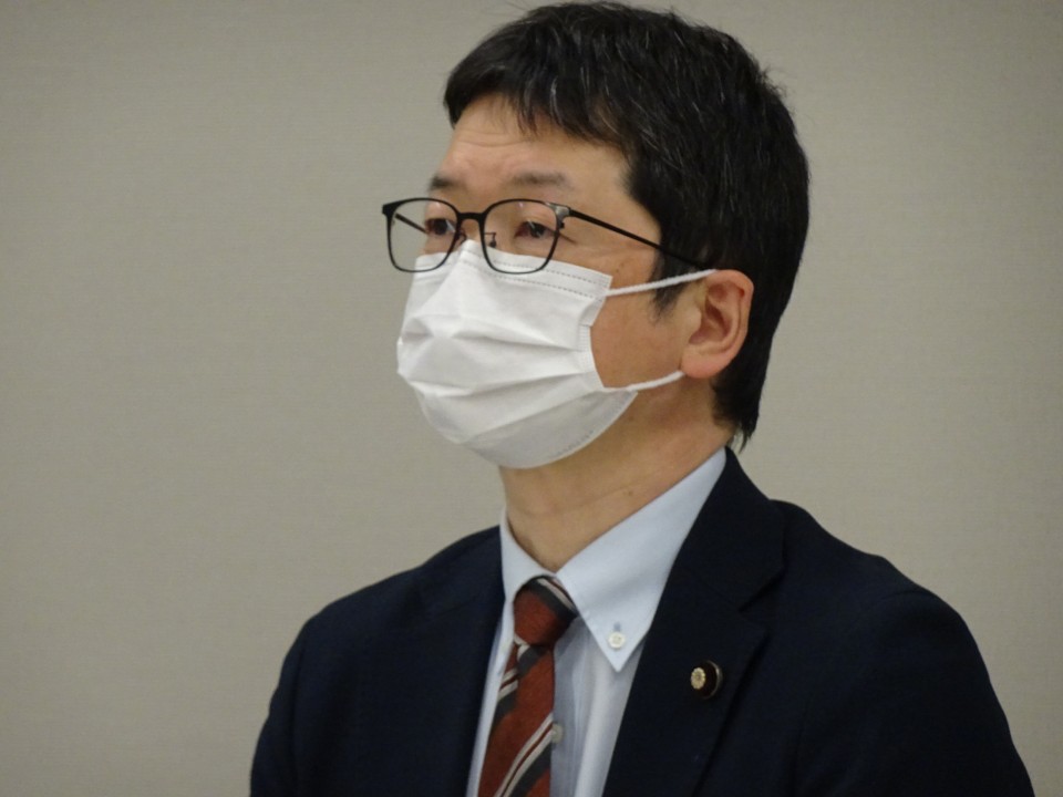 情報労連(NTT労組出身)の組織内候補者として3期目を目指すことが決まった石橋参院議員 DSC01519.JPG