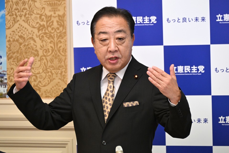 野田佳彦 参院議員総会