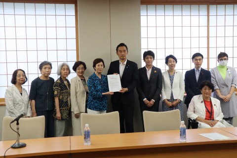 女性差別撤廃条約選択議定書　要請　西村智奈美　大河原まさこ　早稲田ゆき