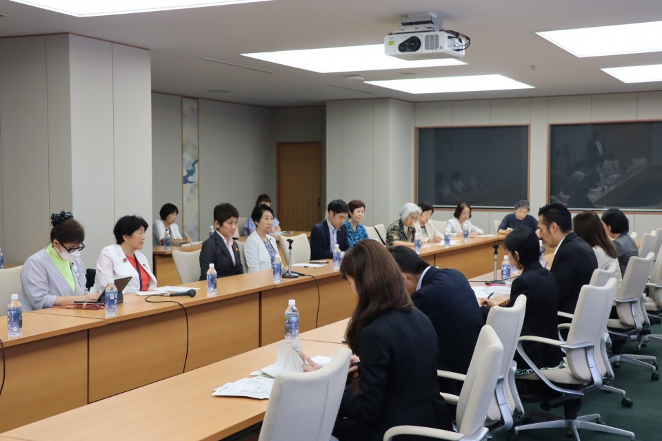 女性差別撤廃条約選択議定書の批准を求める要請 西村智奈美 大河原まさこ 早稲田ゆき