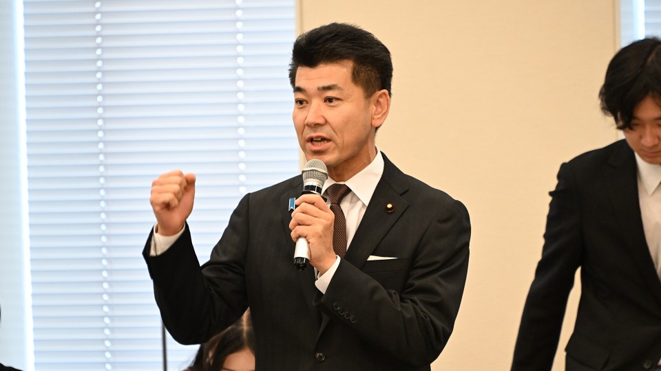 「学費値上げに苦しむ学生の声を聴く」院内集会 泉健太