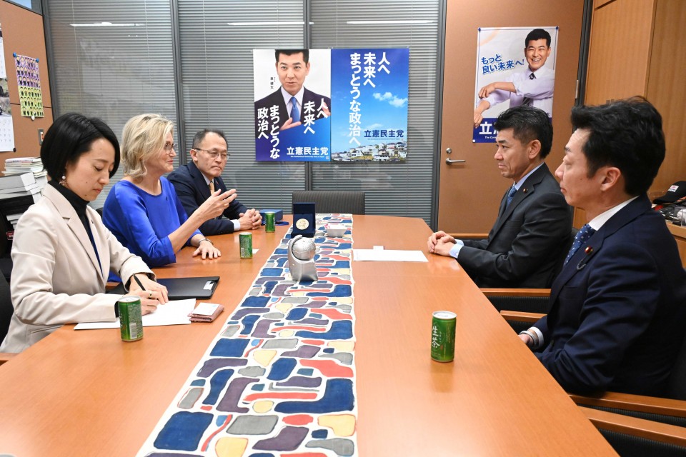 泉健太 源馬謙太郎 メリッサ・パークICAN(核兵器廃絶国際キャンペーン)事務局長