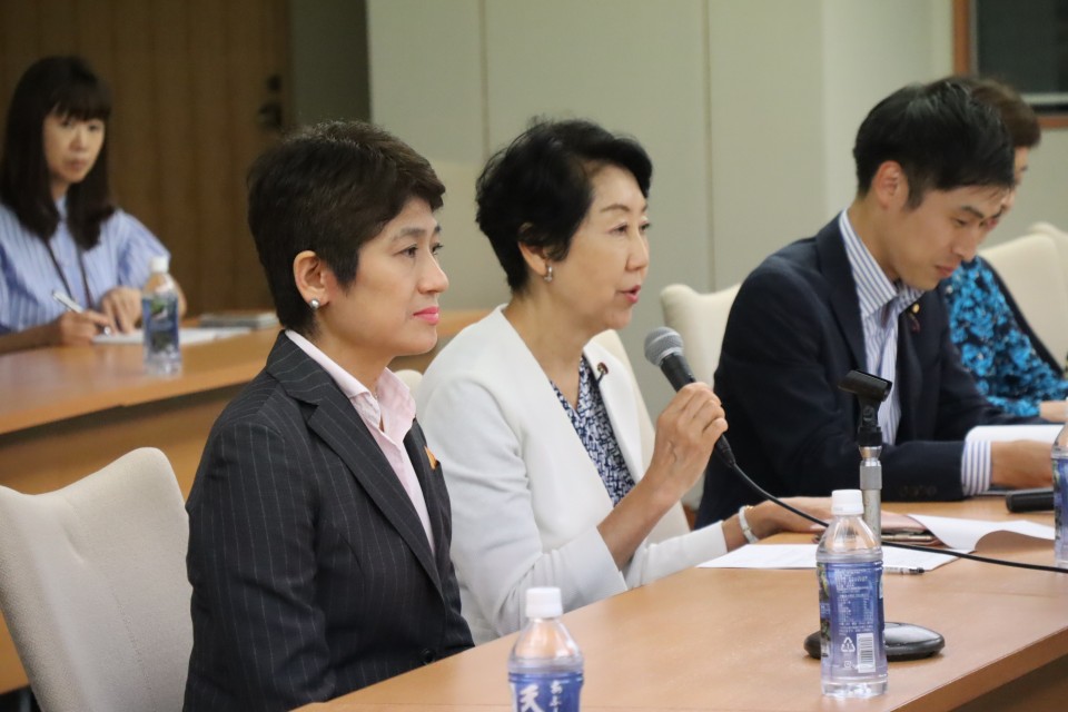 女性差別撤廃条約選択議定書の批准を求める要請 西村智奈美 早稲田ゆき