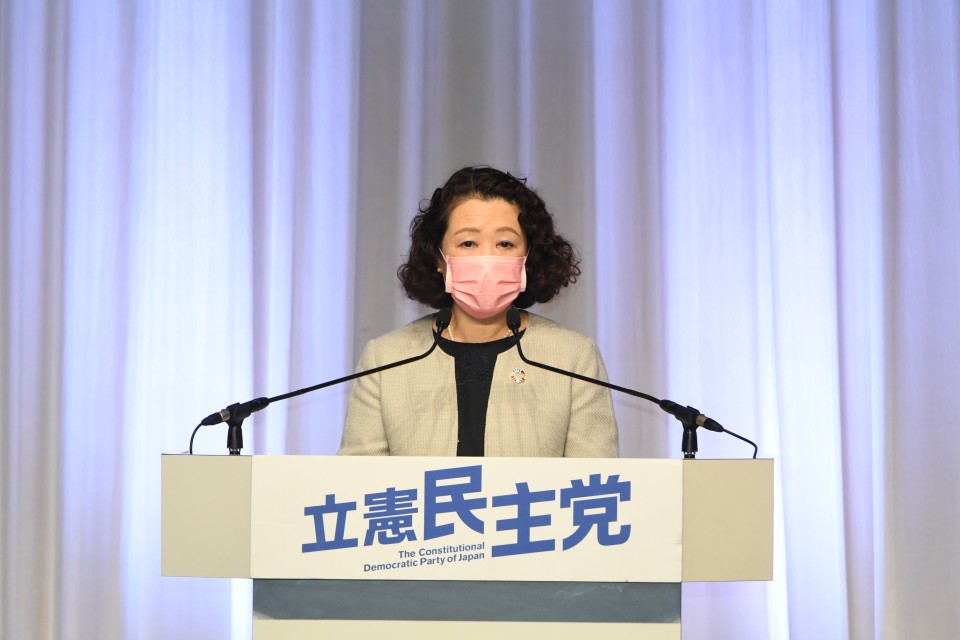 0227党大会 芳野連合会長.JPG