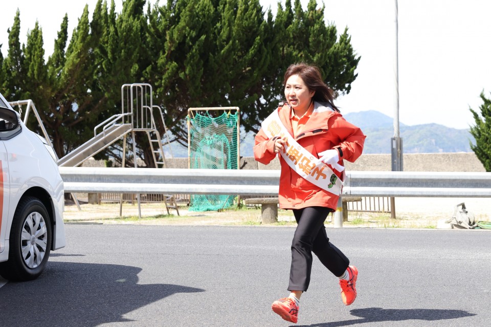 十六島町での様子 亀井亜紀子