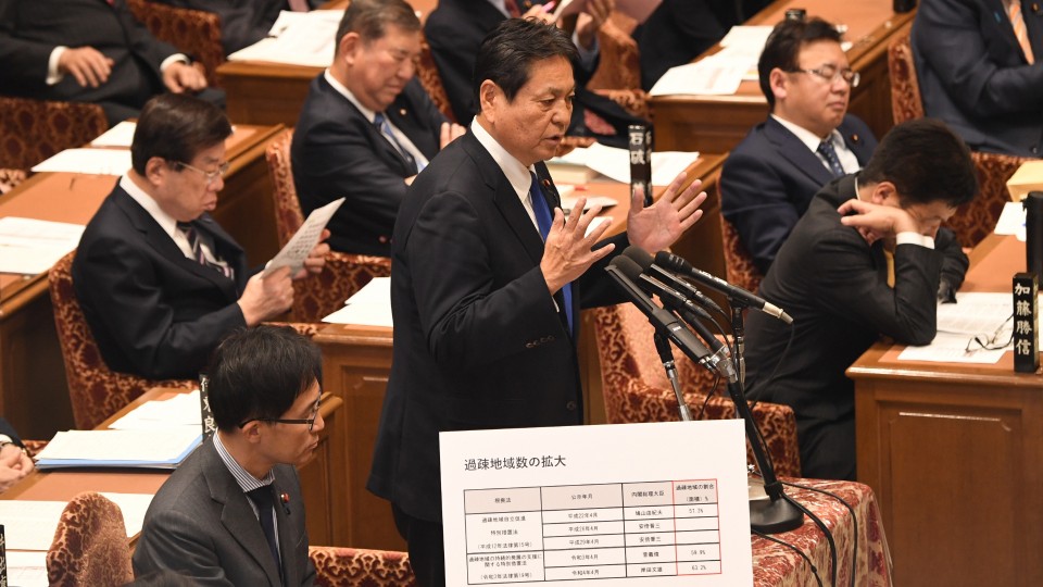 湯原俊二 衆院予算委員会