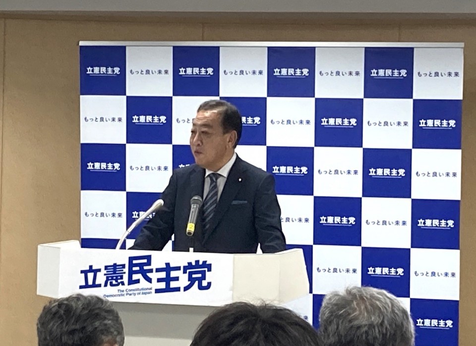 野田佳彦 職員集会