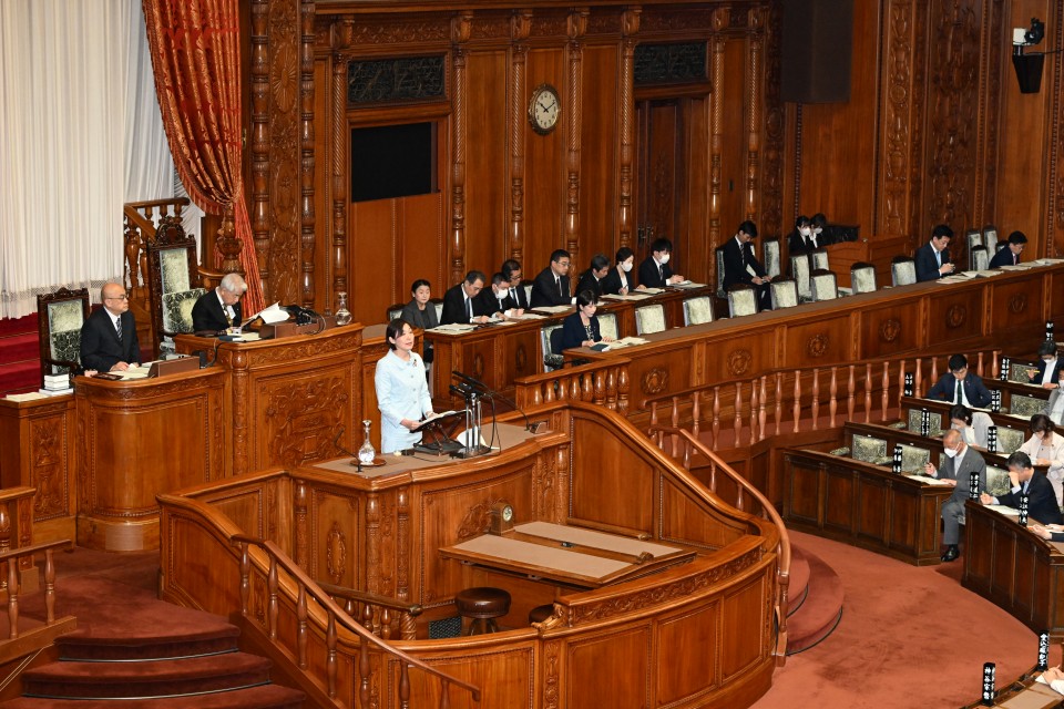 水野素子 参院本会議 防衛省設置法案
