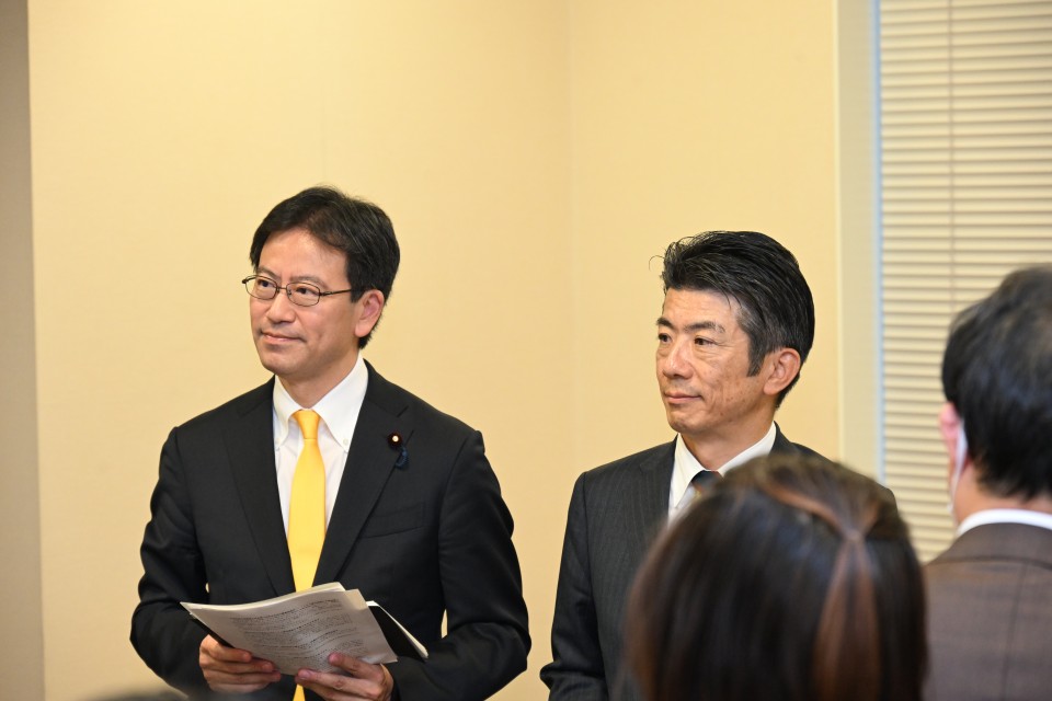 野党政策責任者会議 重徳和彦 城井崇