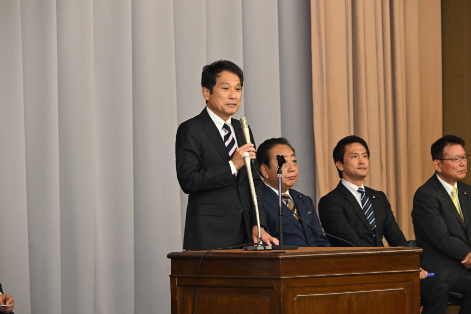 大串博志代表代行 大串博志代表代行兼選挙対策委員長