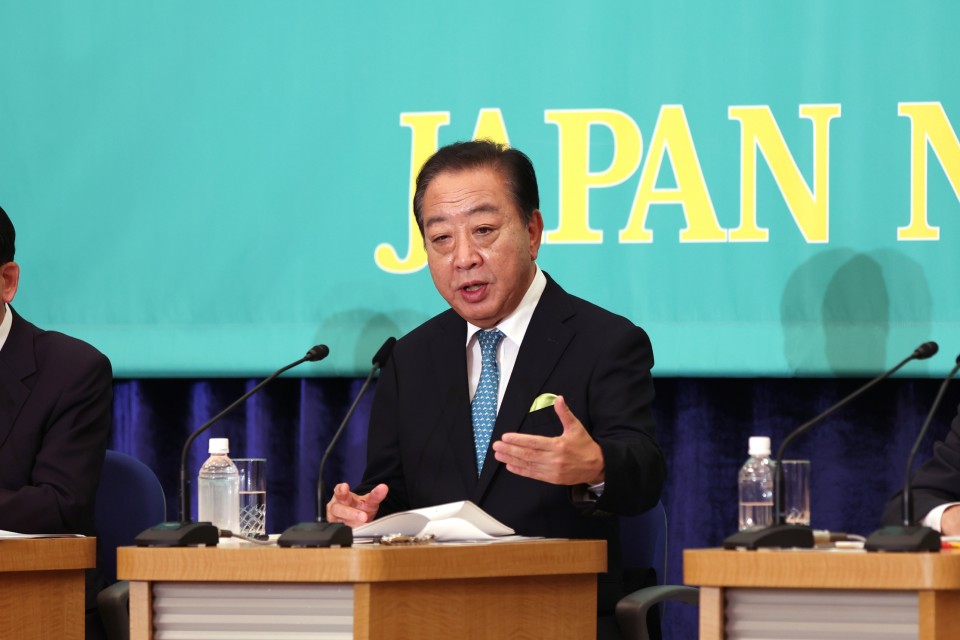日本記者クラブ 7党首討論会 野田佳彦