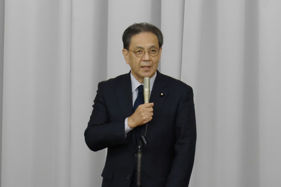 両院議員総会　水岡俊一