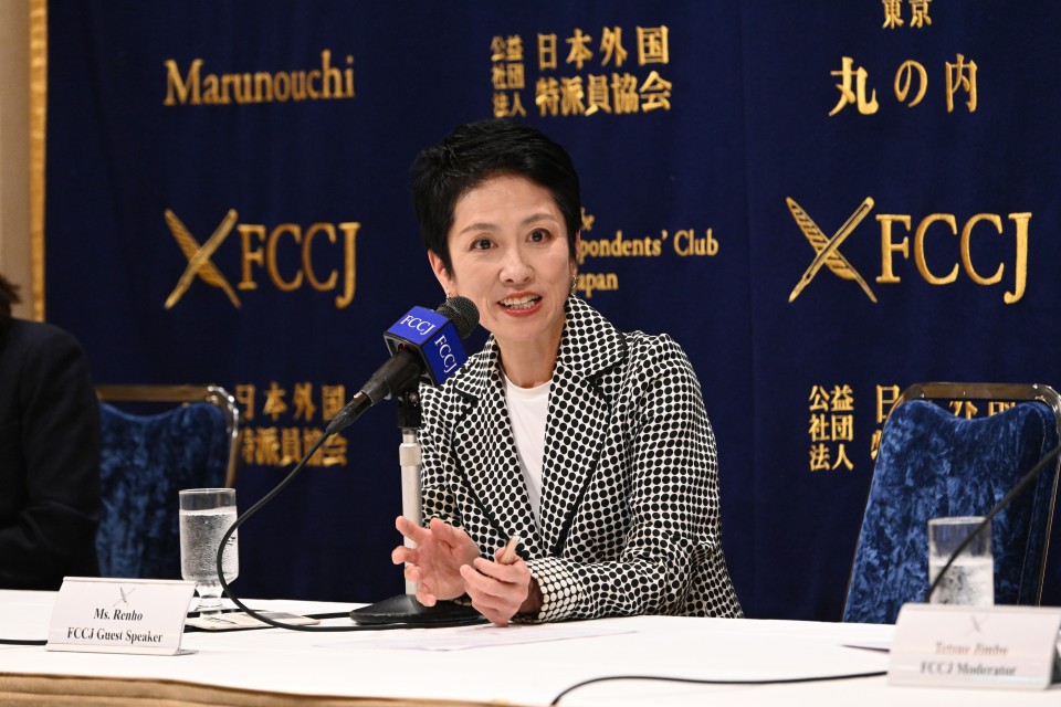 蓮舫 日本外国特派員協会 都知事選
