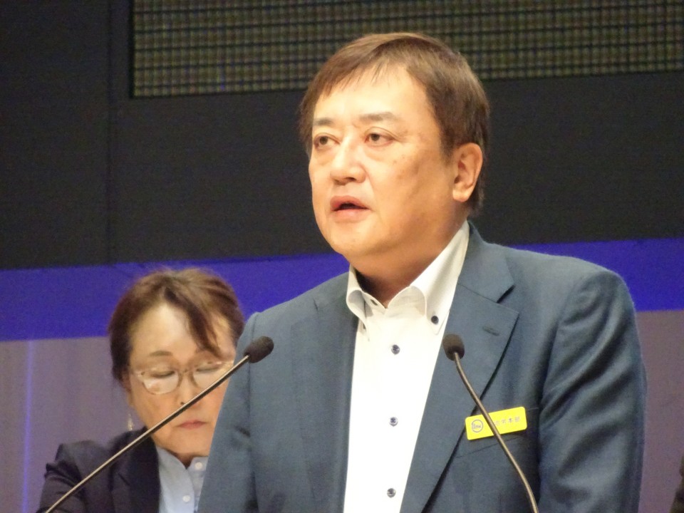 石上千博中央執行委員長 自治労