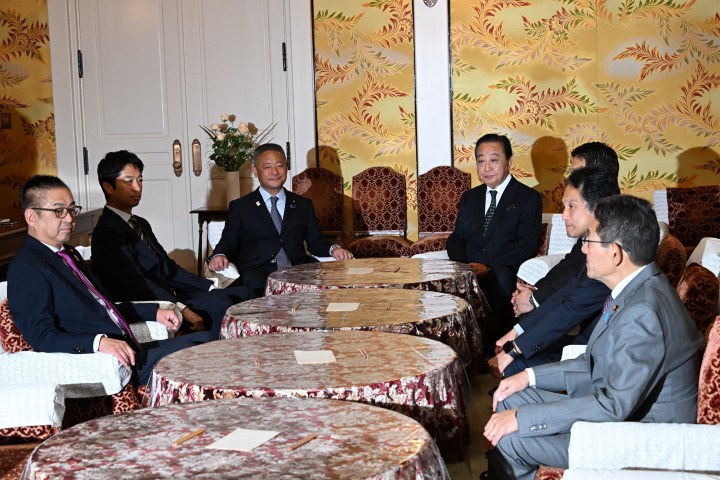 野田佳彦代表、日本維新の会と党首会談