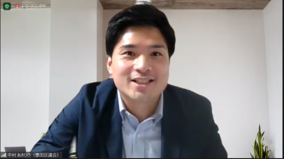 喜成市議ととも会の進行を行なった中村あきひろ墨田区議議員 ★中村3.JPG